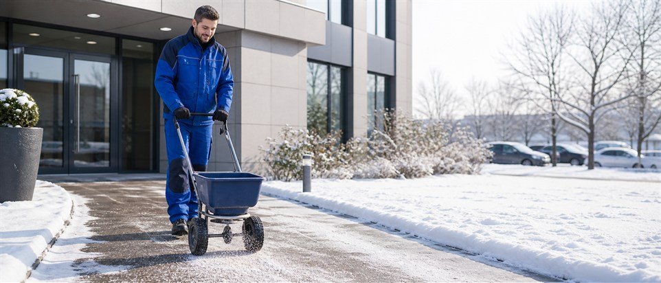 Winterdienst f&uuml;r sichere Wege und Zufahrten
